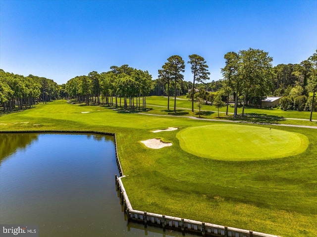 10 Riverside Ct, Ocean Pines, MD 21811 - view of community with a water view, view of golf course, and view of scattered trees