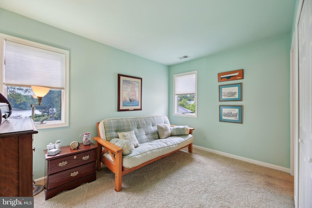 bedroom featuring baseboards and carpet floors