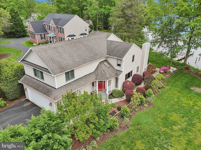 aerial view of property and surrounding area