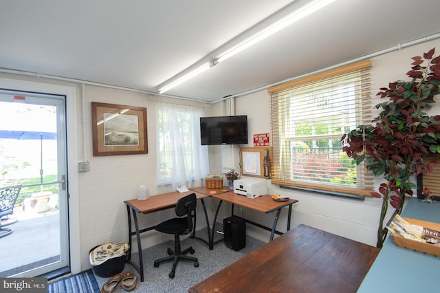 view of office space