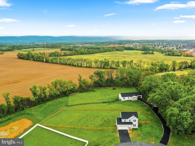 aerial view of sparsely populated area