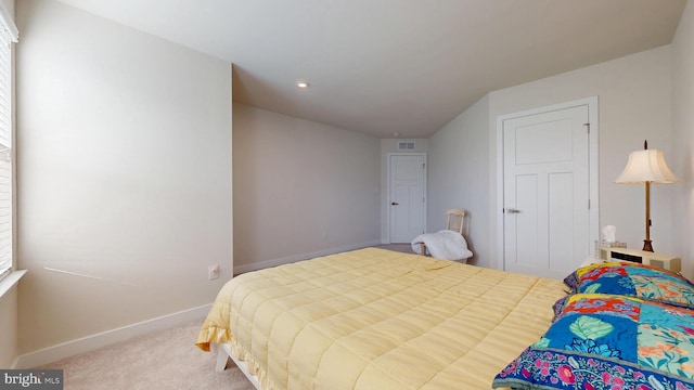21042 Wavecrest Ter Unit 23, Lewes, DE 19958 - bedroom with carpet floors, baseboards, visible vents, and recessed lighting