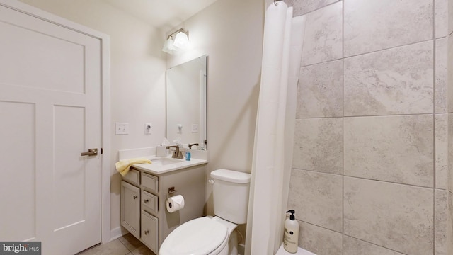 21042 Wavecrest Ter Unit 23, Lewes, DE 19958 - bathroom featuring vanity, toilet, and a shower with shower curtain