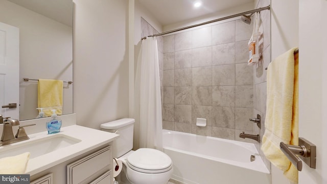 21042 Wavecrest Ter Unit 23, Lewes, DE 19958 - full bathroom featuring vanity, shower / tub combo, and toilet