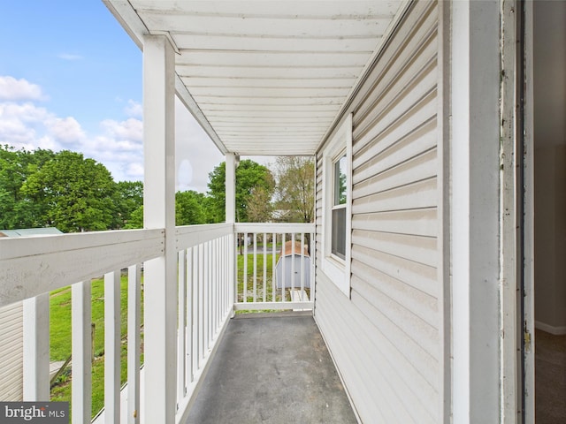 view of balcony