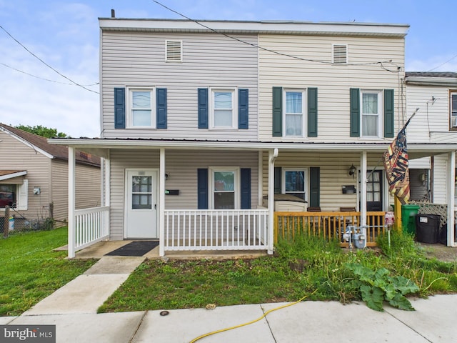 multi unit property with covered porch