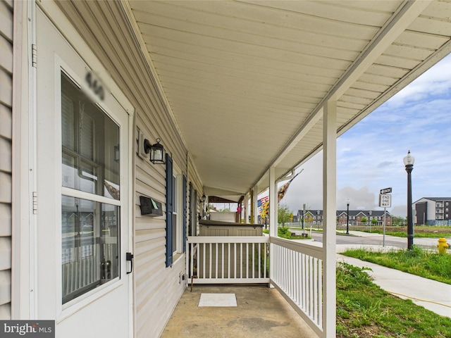 view of patio / terrace featuring a porch