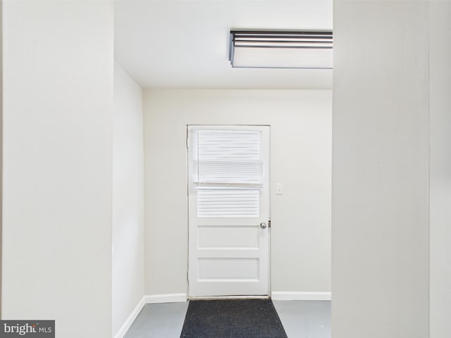 doorway with baseboards