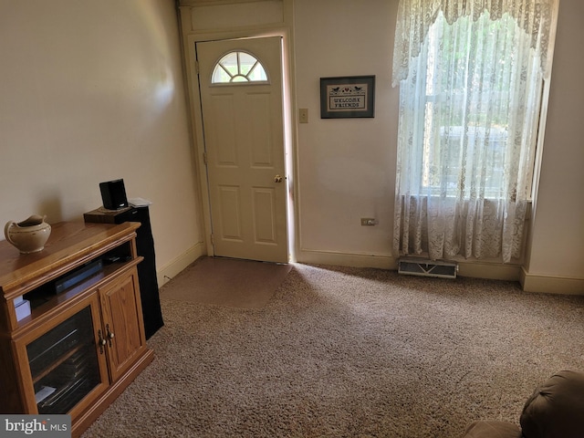625 5th St, Lancaster, PA 17603 - entrance foyer with baseboards, light carpet, and visible vents