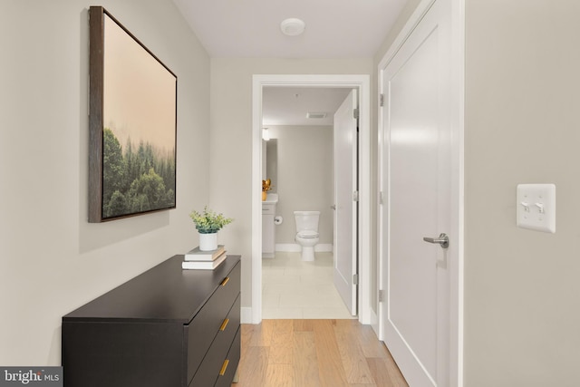 50 Florida Ave NE Unit 312, Washington, DC 20002 - hall with light wood finished floors and baseboards