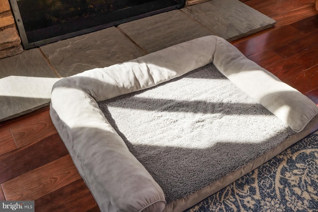 detailed view of wood finished floors