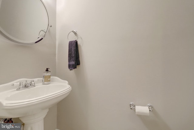 bathroom with a sink
