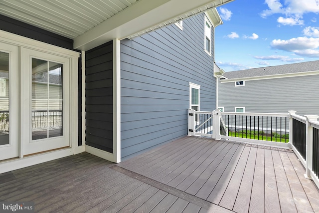 view of deck
