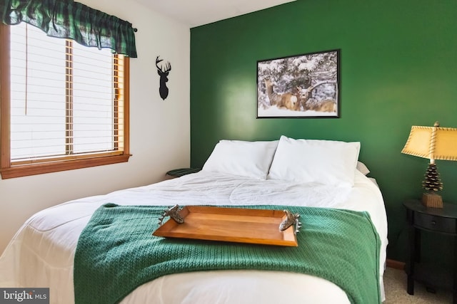 164 Fawn Rd, Pocono Lake, PA 18347 - bedroom featuring an accent wall and carpet floors