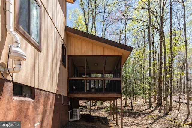 164 Fawn Rd, Pocono Lake, PA 18347 - view of property exterior featuring a sunroom
