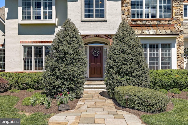 107 Centrenest Ln, Wilmington, DE 19807 - property entrance with stucco siding and stone siding