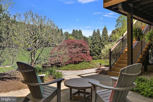 107 Centrenest Ln, Wilmington, DE 19807 - view of patio / terrace featuring stairway