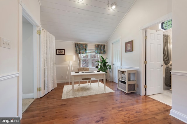 832 Muller Rd, Westminster, MD 21157 - home office with vaulted ceiling and wood finished floors