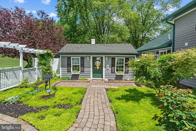 832 Muller Rd, Westminster, MD 21157 - view of front of house featuring a chimney and an outdoor structure