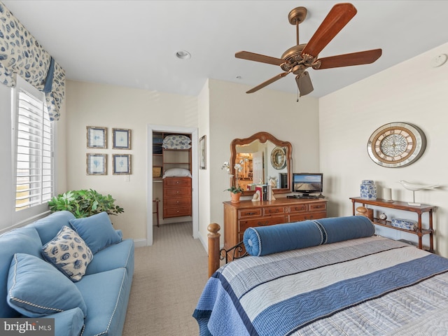 13000 Marina View Ln Unit 25, Ocean City, MD 21842 - bedroom with carpet flooring, ceiling fan, and baseboards