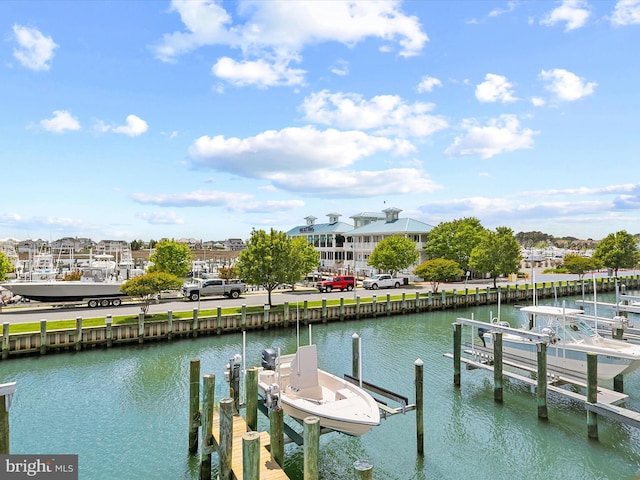 13000 Marina View Ln Unit 25, Ocean City, MD 21842 - dock area with boat lift and a water view