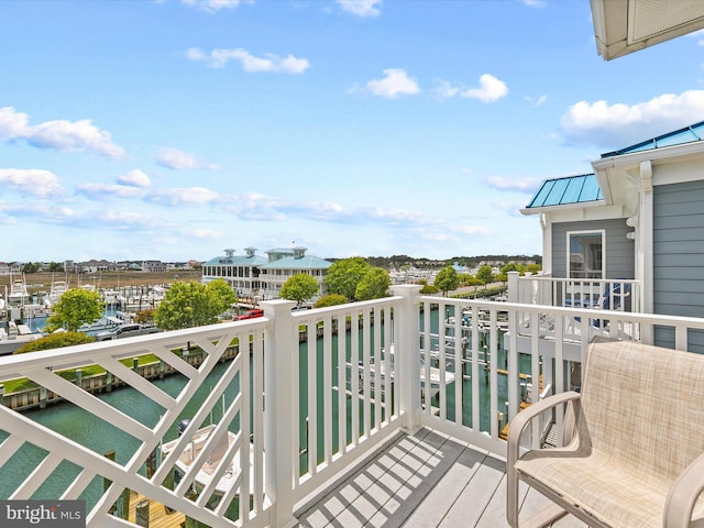 13000 Marina View Ln Unit 25, Ocean City, MD 21842 - balcony featuring a water view