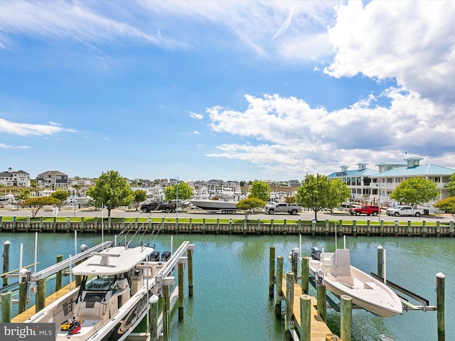13000 Marina View Ln Unit 25, Ocean City, MD 21842 - dock area featuring boat lift and a water view