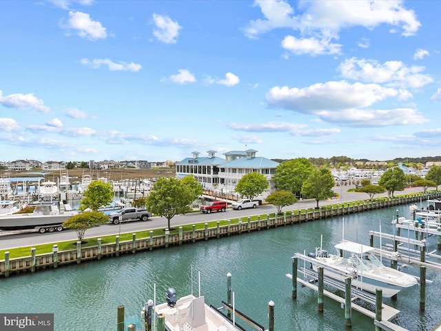 13000 Marina View Ln Unit 25, Ocean City, MD 21842 - dock featuring boat lift and a water view