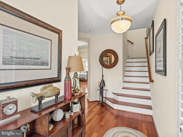 13000 Marina View Ln Unit 25, Ocean City, MD 21842 - stairs with wood finished floors and baseboards