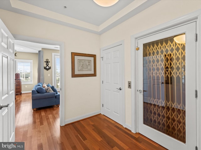 13000 Marina View Ln Unit 25, Ocean City, MD 21842 - foyer with wood finished floors and baseboards