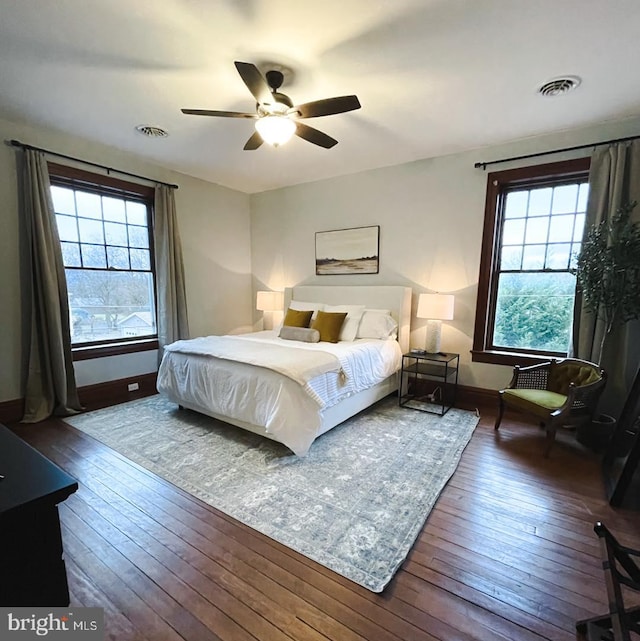 11 Linden Ave, Mercersburg, PA 17236 - bedroom featuring hardwood / wood-style floors, baseboards, and ceiling fan