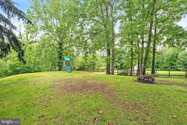 2 Bunting Bridge Rd, Cookstown, NJ 08511 - view of yard featuring a playground
