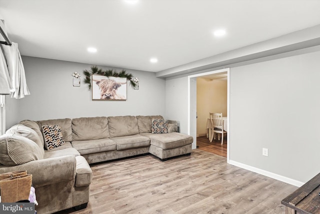 2 Bunting Bridge Rd, Cookstown, NJ 08511 - living area featuring light wood-style flooring and recessed lighting
