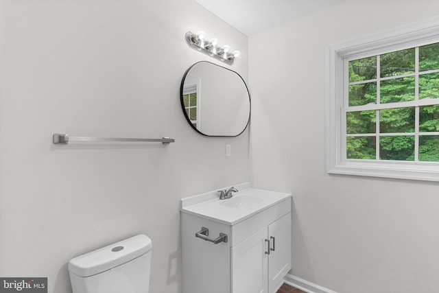 23167 File Rd, Bowling Green, VA 22427 - half bathroom with vanity and toilet