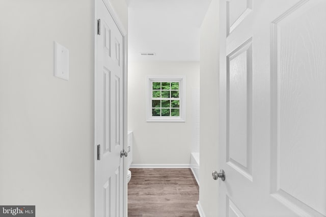 23167 File Rd, Bowling Green, VA 22427 - hallway featuring baseboards and wood finished floors