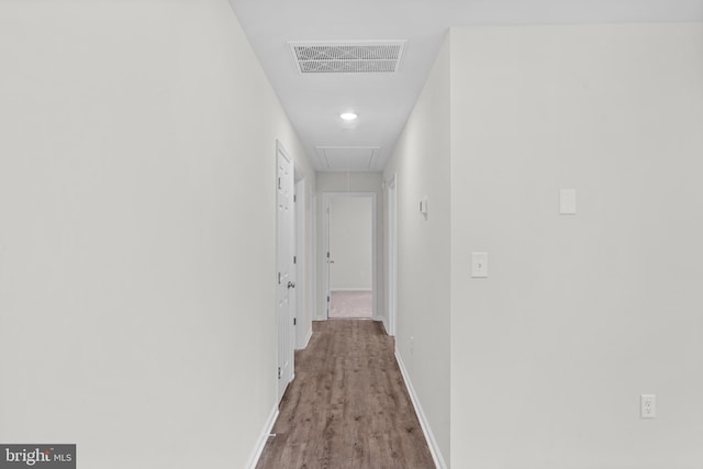 23167 File Rd, Bowling Green, VA 22427 - hallway with attic access and wood finished floors