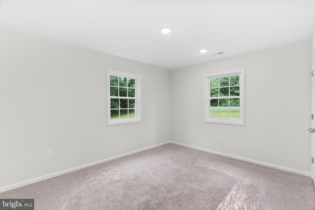 23167 File Rd, Bowling Green, VA 22427 - empty room featuring healthy amount of natural light, carpet, and recessed lighting