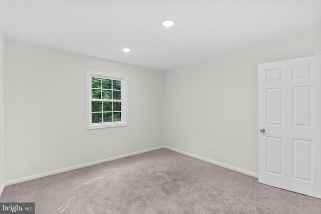 23167 File Rd, Bowling Green, VA 22427 - carpeted spare room with baseboards and recessed lighting