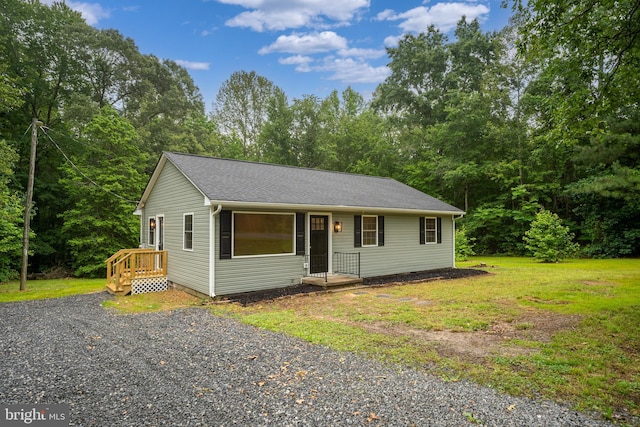 23167 File Rd, Bowling Green, VA 22427 - view of front facade with a front yard