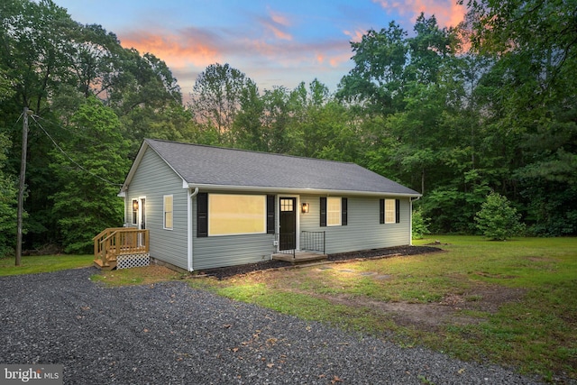 23167 File Rd, Bowling Green, VA 22427 - single story home featuring a lawn
