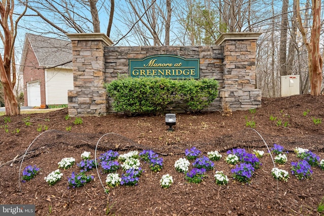 3 Oleander Dr, Stafford, VA 22554 - community / neighborhood sign featuring a garage