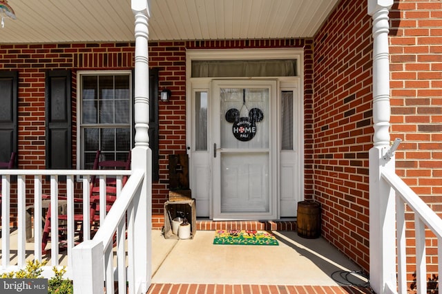 3 Oleander Dr, Stafford, VA 22554 - view of exterior entry with covered porch and brick siding