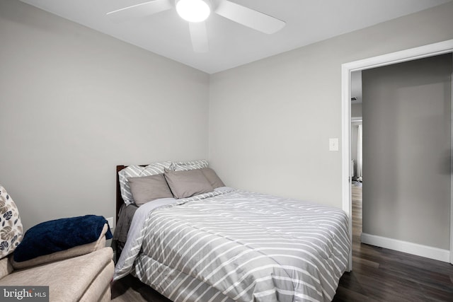 1949 Catoctin Ter, Silver Spring, MD 20906 - bedroom with wood finished floors, baseboards, and a ceiling fan