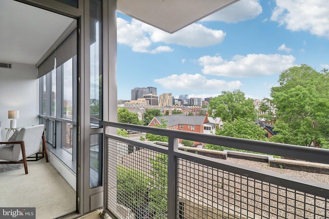 2001 15th St N Unit 207, Arlington, VA 22201 - balcony featuring a city view and visible vents