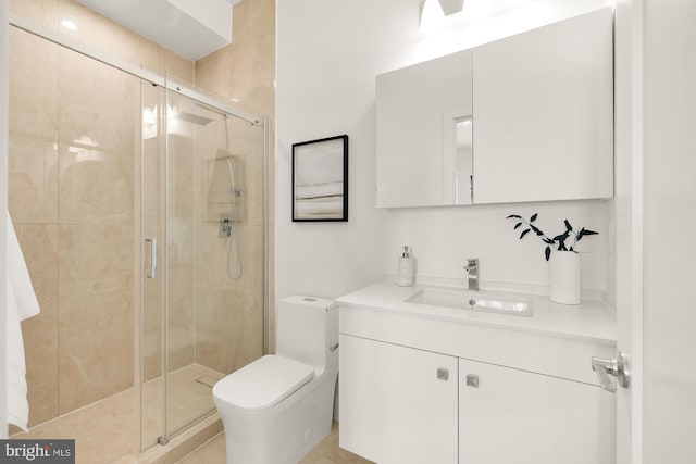1001 Rhode Island Ave NE Unit 204, Washington, DC 20018 - full bath featuring toilet, vanity, and a stall shower