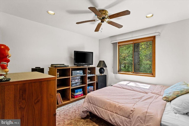 249 Hyland Dr, East Stroudsburg, PA 18301 - bedroom with a ceiling fan and recessed lighting