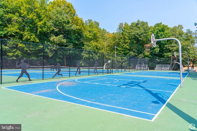 249 Hyland Dr, East Stroudsburg, PA 18301 - view of sport court featuring a tennis court, fence, and community basketball court