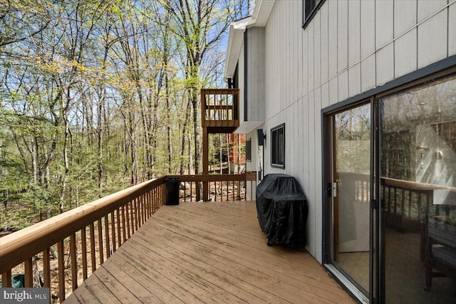 249 Hyland Dr, East Stroudsburg, PA 18301 - wooden deck with a grill