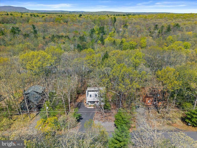 249 Hyland Dr, East Stroudsburg, PA 18301 - aerial view featuring a forest view