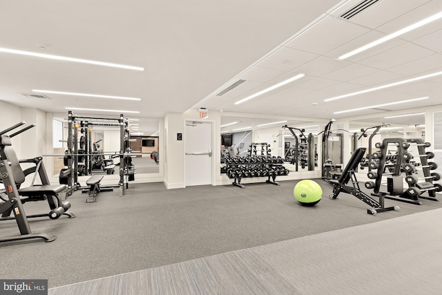 616 E St NW Unit 447, Washington, DC 20004 - gym featuring visible vents